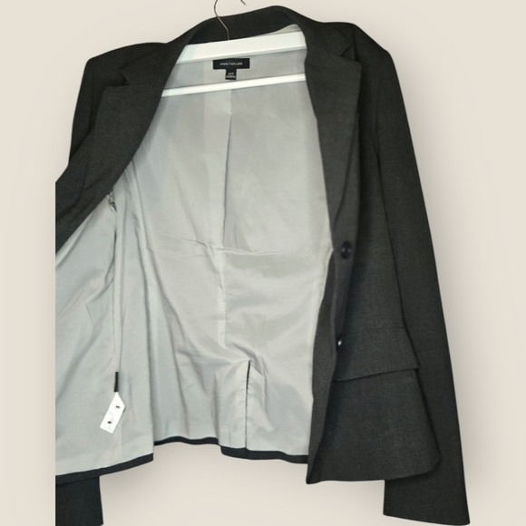 The Notched Two Button Blazer in Seasonless Stretch And StraightPant Anne TAYLOR - Picture 2 of 10
